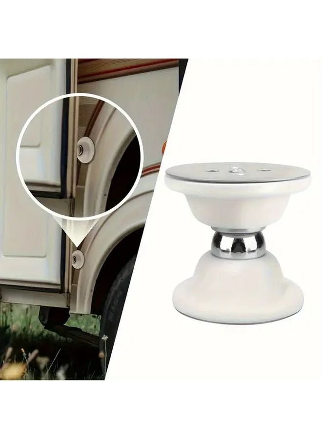 White Magnetic Door Stopper No Drilling Required Non Slip For Wood Glass Metal Doors - Image 4